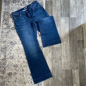 Wrangler Retro Mid Rise Wide Leg Trouser Jeans